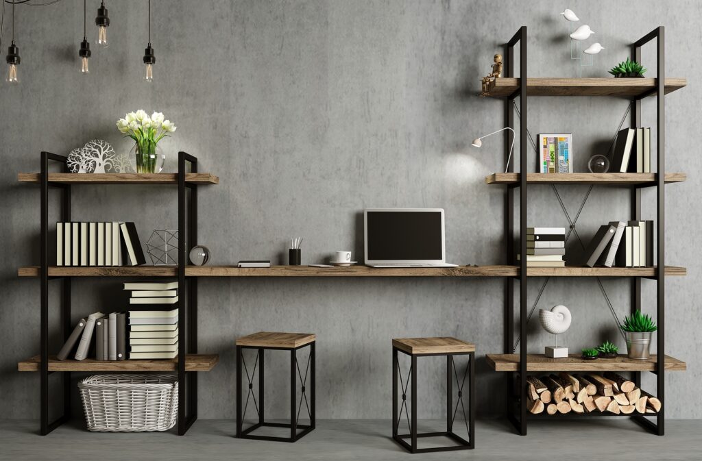 organized supply closet